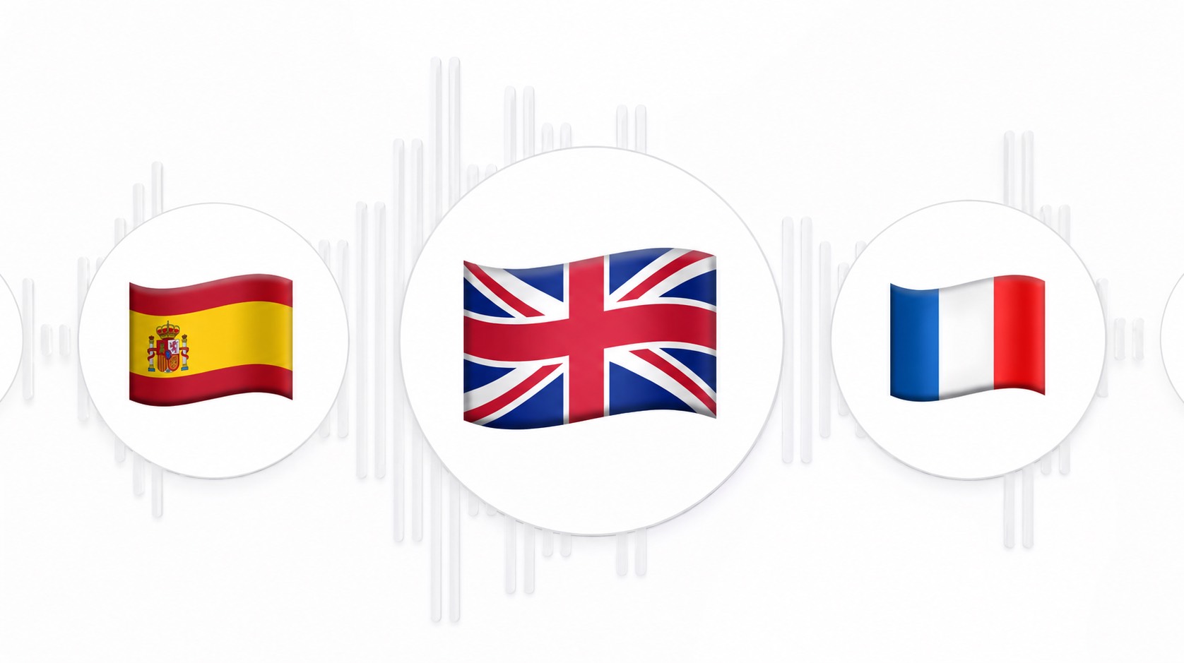 Drapeaux de plusieurs langues